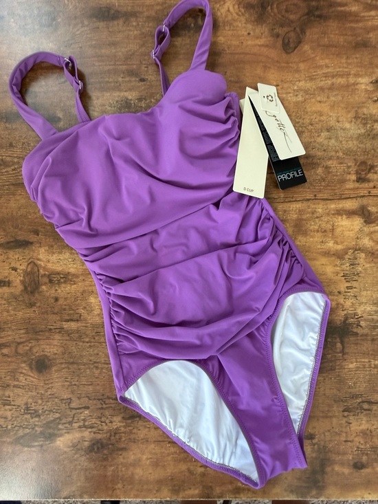 Profile By Gottex Other - Profile By Gottex Purple Ruched One-Piece Swimsuit